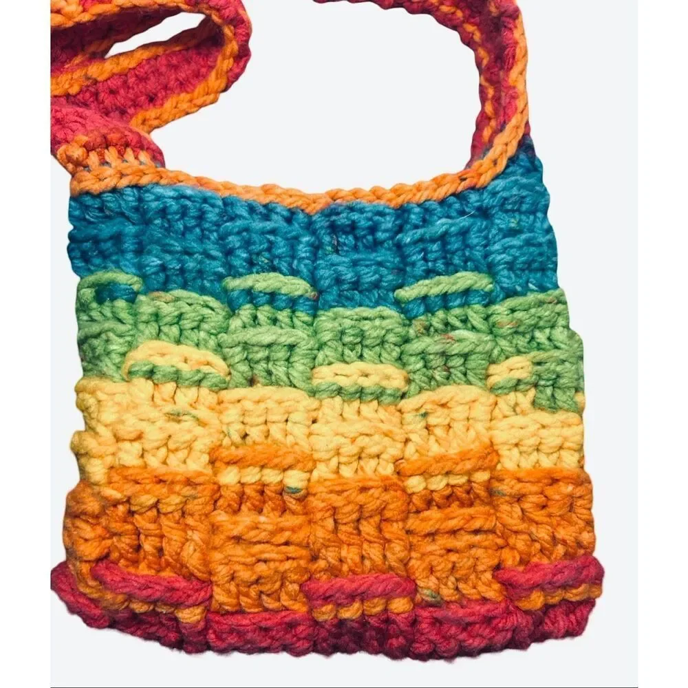 Colorful Crochet Bohemian Crossbody